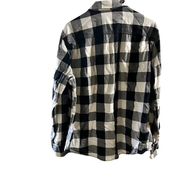 Arizona Jean Company Black and White Plaid Men's Shirt - Picture 3 of 6